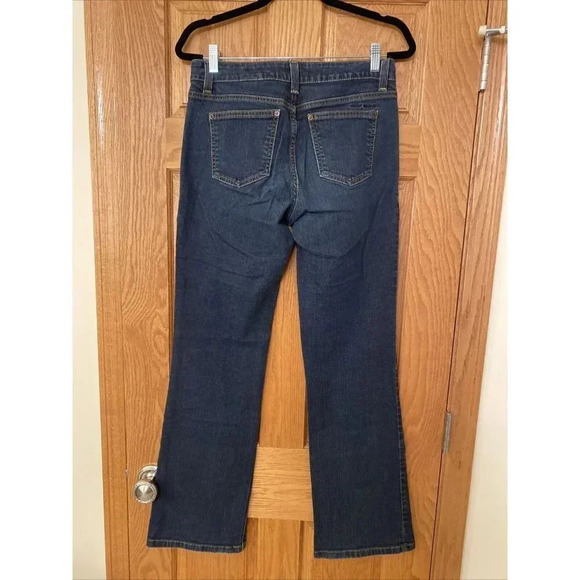 DKNY Jeans Bootcut Leg Denim Women's 8 Blue Mid Rise Cotton Blend Dark Wash - Picture 4 of 7